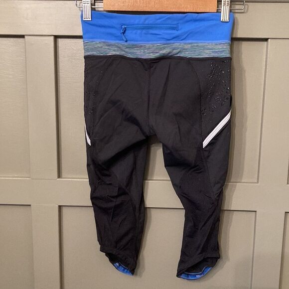 LULULEMON Run A Marathon Crop Pants Running Tights Leggings Size 4 - Picture 7 of 9